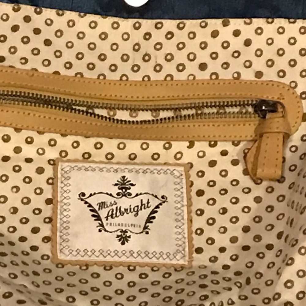 Miss Albright beaded navy handbag - Picture 7 of 14